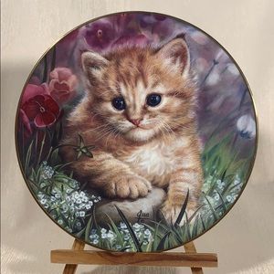 “Timid Tabby” Qua Lemonds Cat/kitten Collector Plate